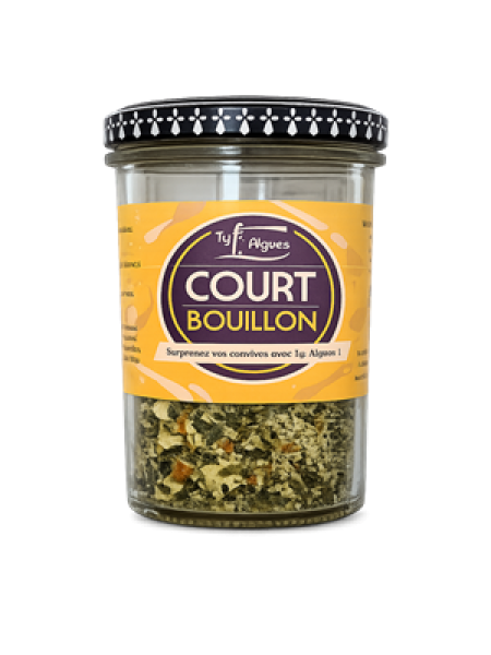 Bretonische Algenbouillon mit Wakame und Guérande Salz